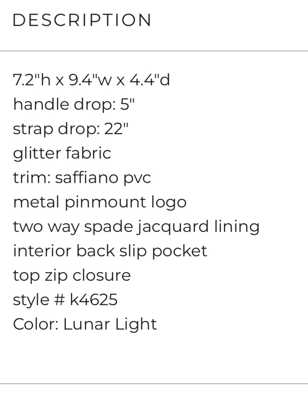 kate spade shimmy glitter